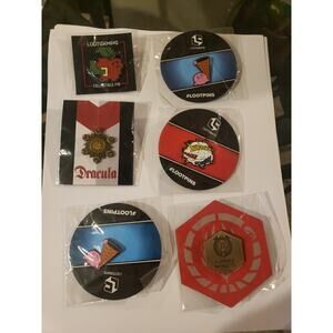 Miscellaneous Loot Crate Exclusive Pins Lot Of 6 Battlestar Galactica Dracula
